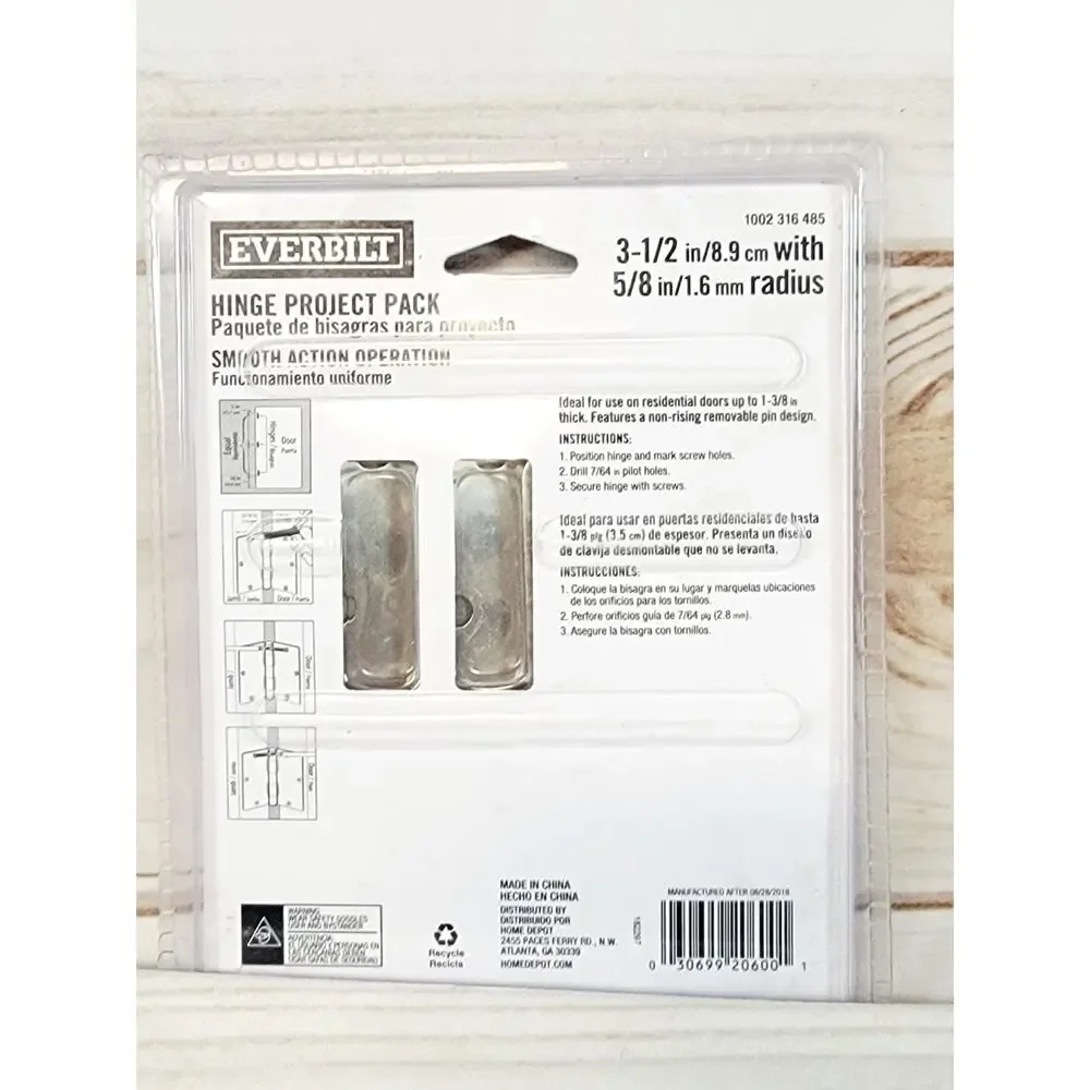 Everbilt satin nickel